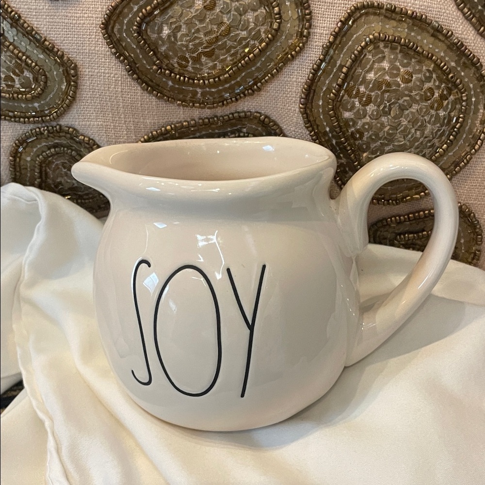 Rae Dunn White Soy Jug
